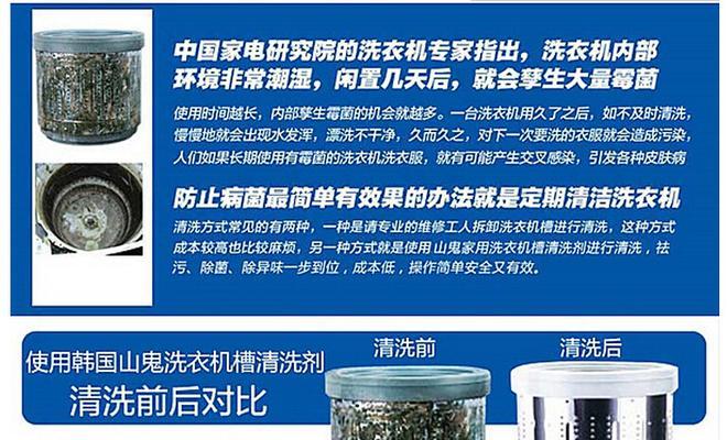 洗衣机的杀菌消毒方法及合适的消毒剂选择（关键是选择合适的消毒剂）  第2张