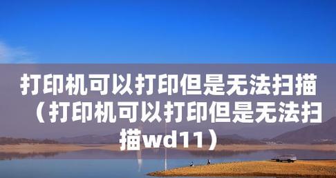 打印机不扫描的修理指南（解决打印机扫描功能失效的常见问题及方法）  第1张